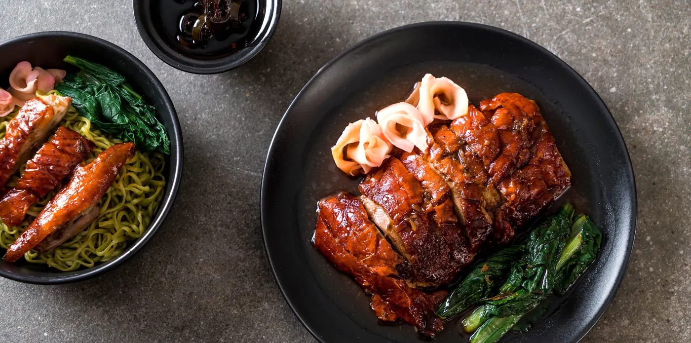 BBQ Corner restaurant branding and food