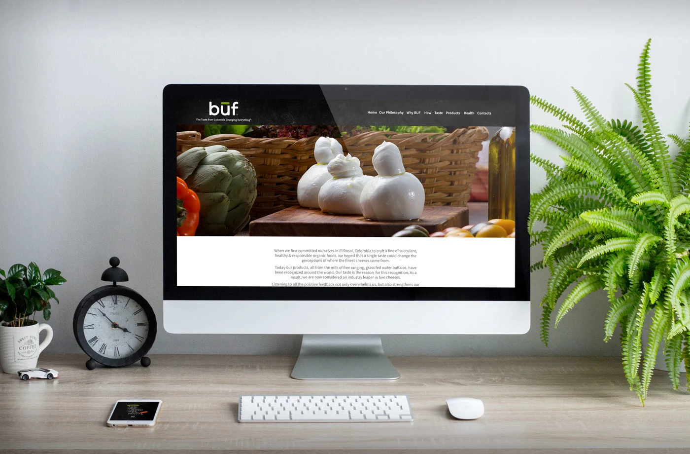 Buf Creamery website design for The Charles Jordan Group