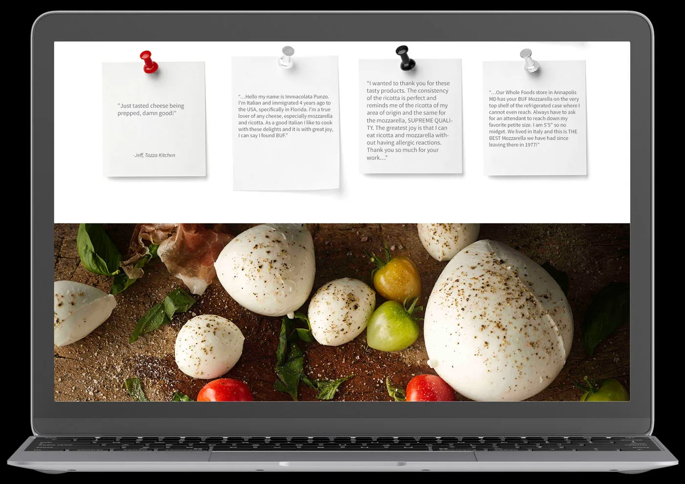 The Charles Jordan Group - Buf Creamery website design