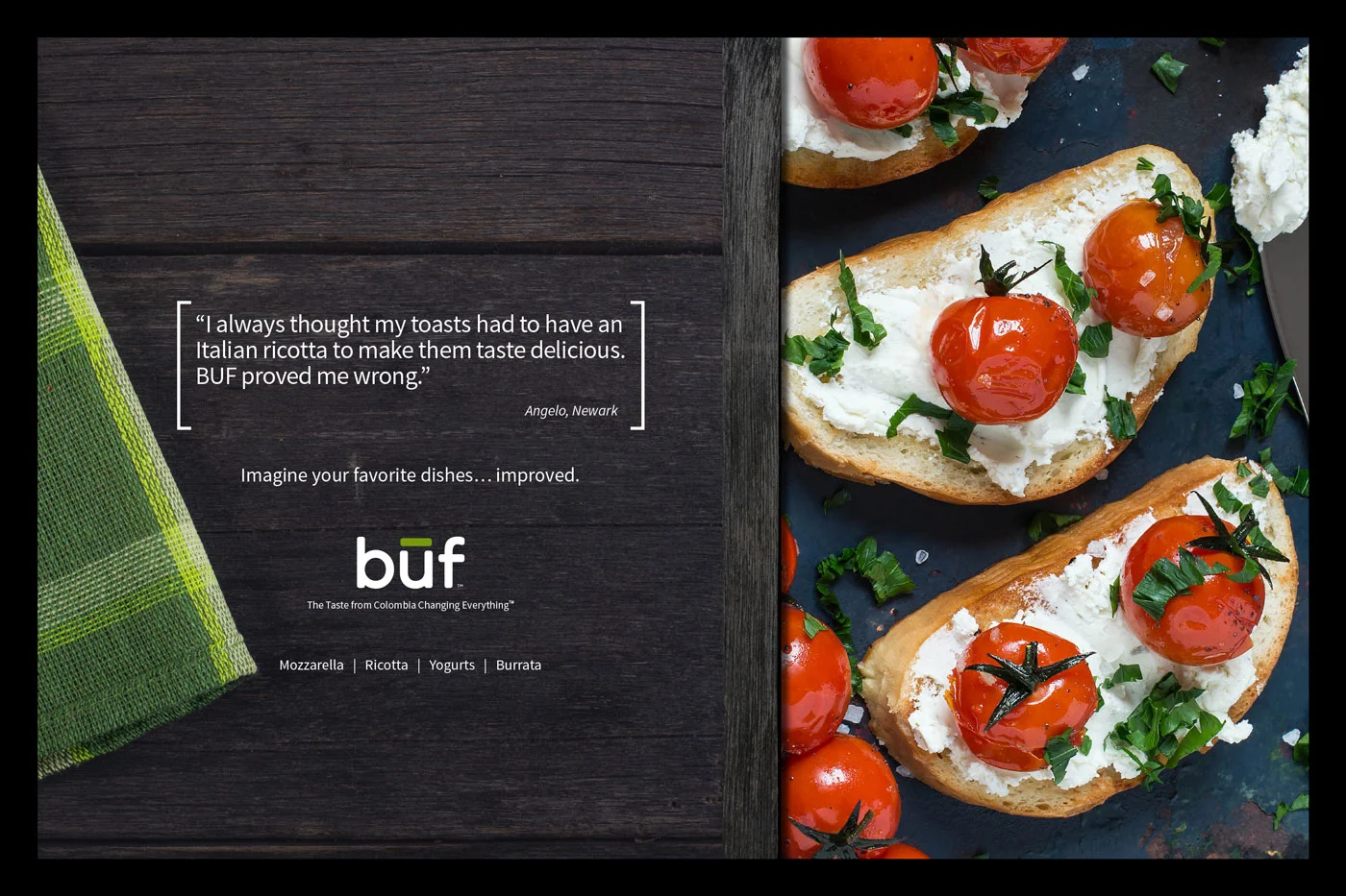 Buf Creamery magazine advertising for The Charles Jordan Group