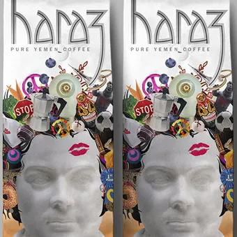 Haraz coffee packaging design