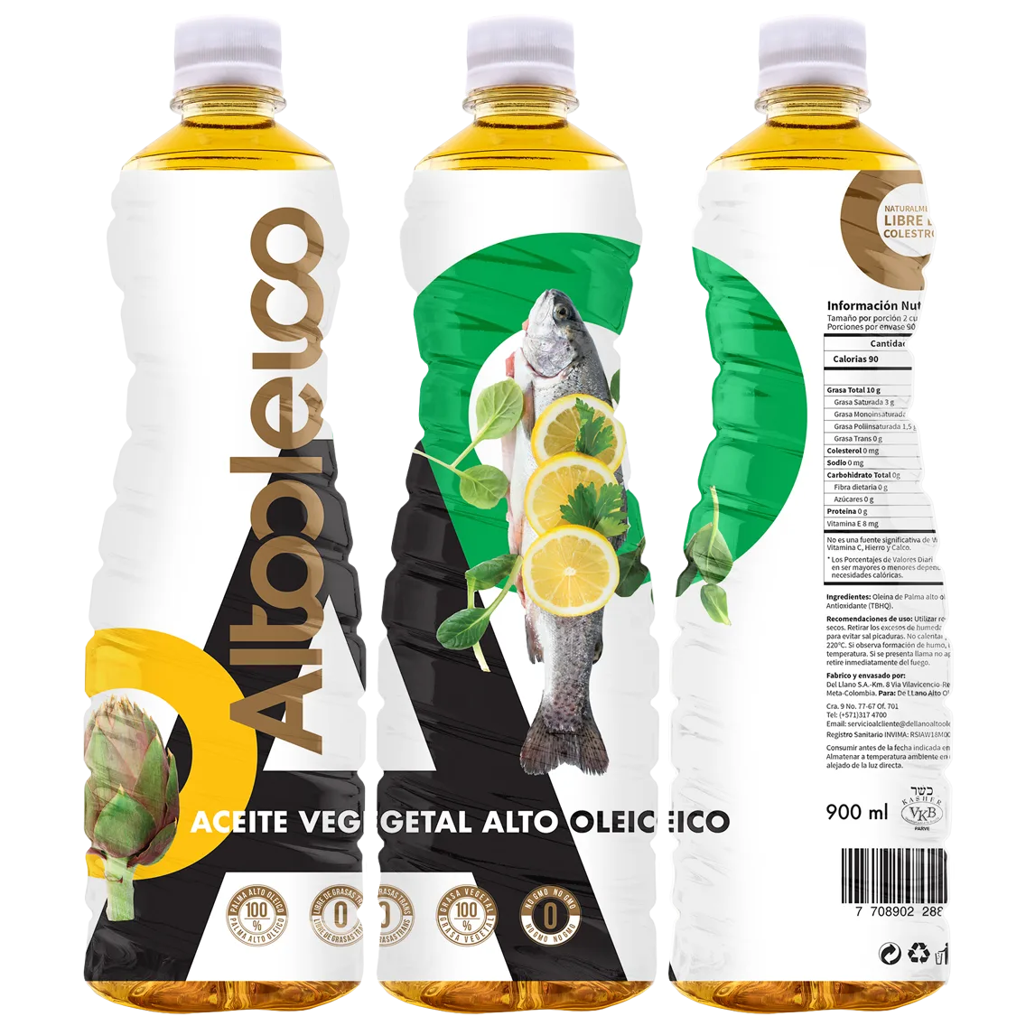 Herrera and Alto Oleico packaging design