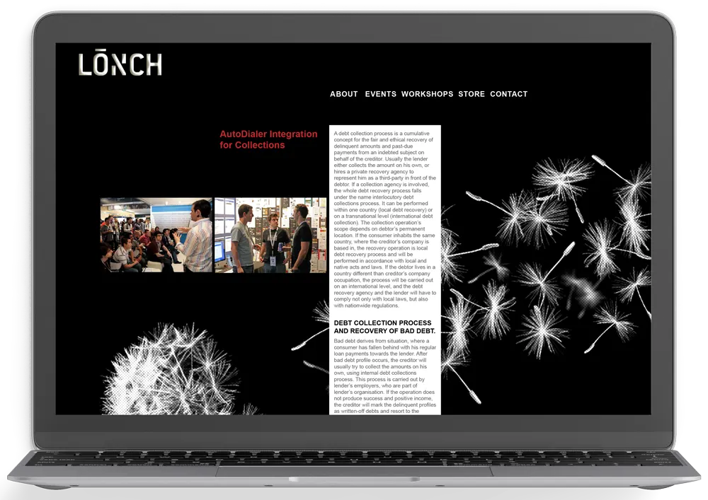 Lonch User Conference website design
