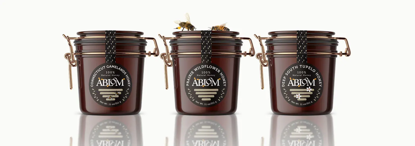 Honey retail packaging design collection