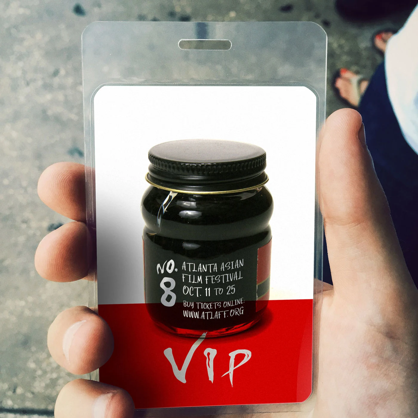 Atlanta Asian Film Festival VIP event lanyard