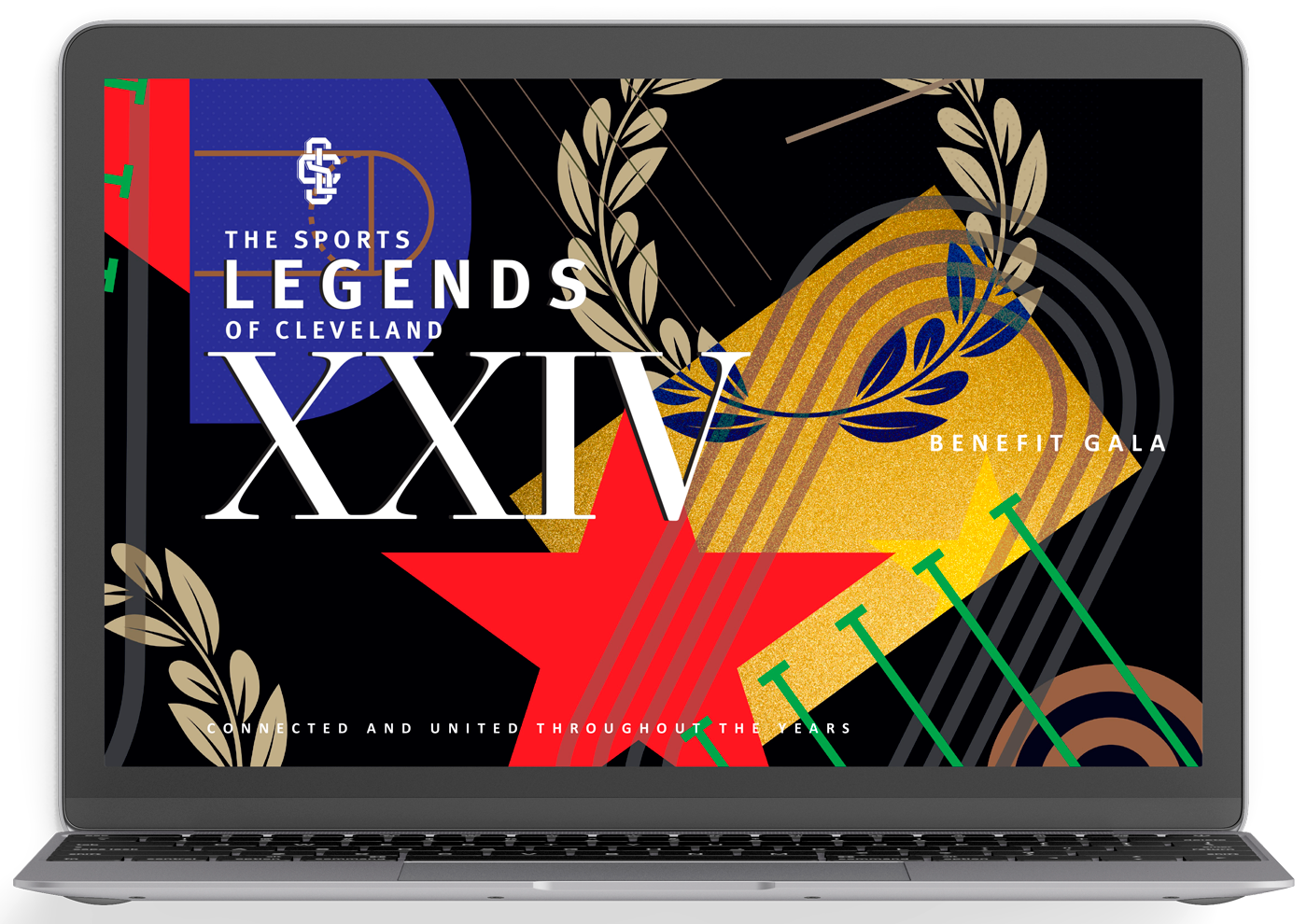 Sports Legends Of Cleveland Gala Branding by Neon Alfred