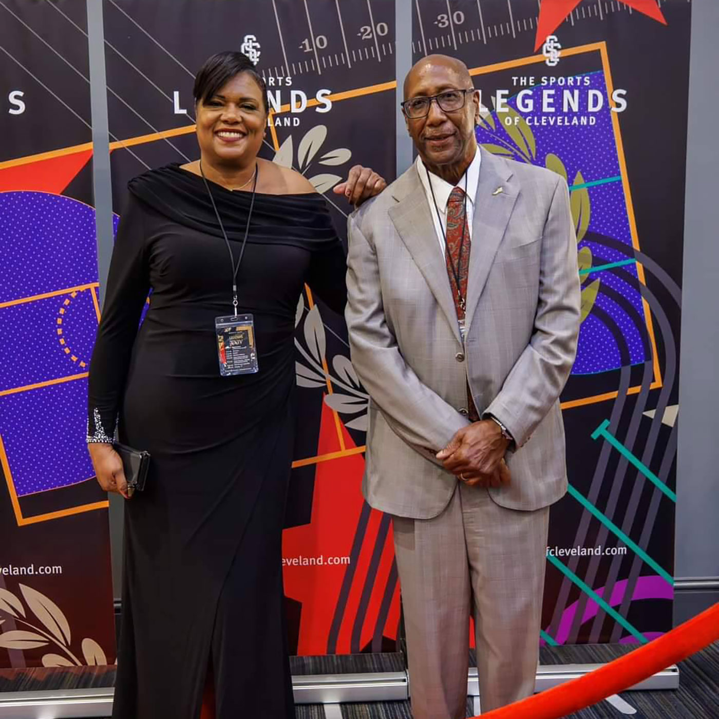 Sports Legends of Cleveland Gala designed by Neon Alfred