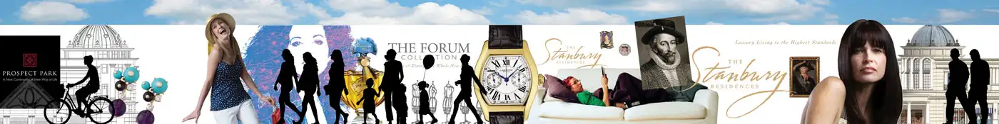 Stanbury shopping center fence marketing design
