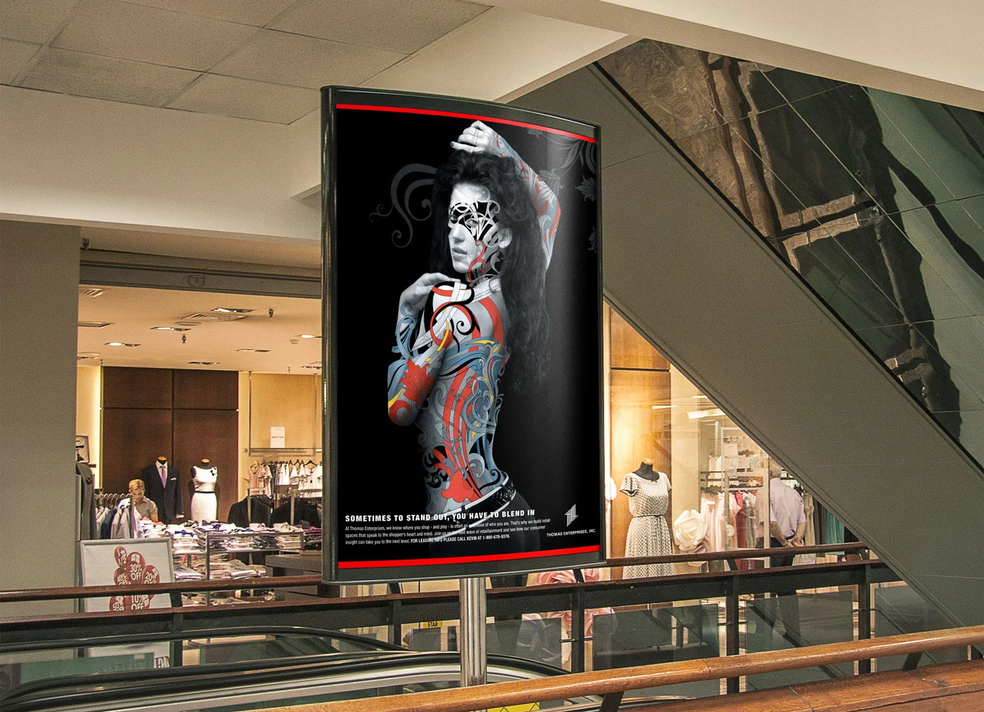 The Forum shopping center poster design